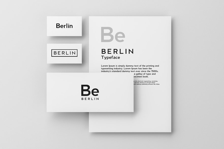 Beispiel einer Berlin Bold-Schriftart